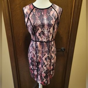 Jennifer Lopez Stylish Snakeskin Print Dress NWT